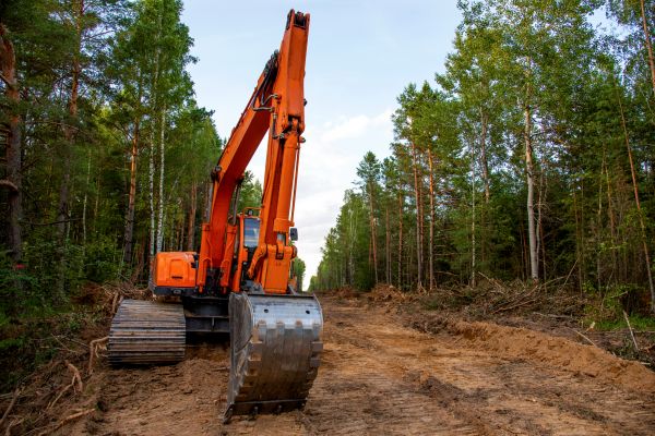 Backhoe Land Clearing in Bettendorf